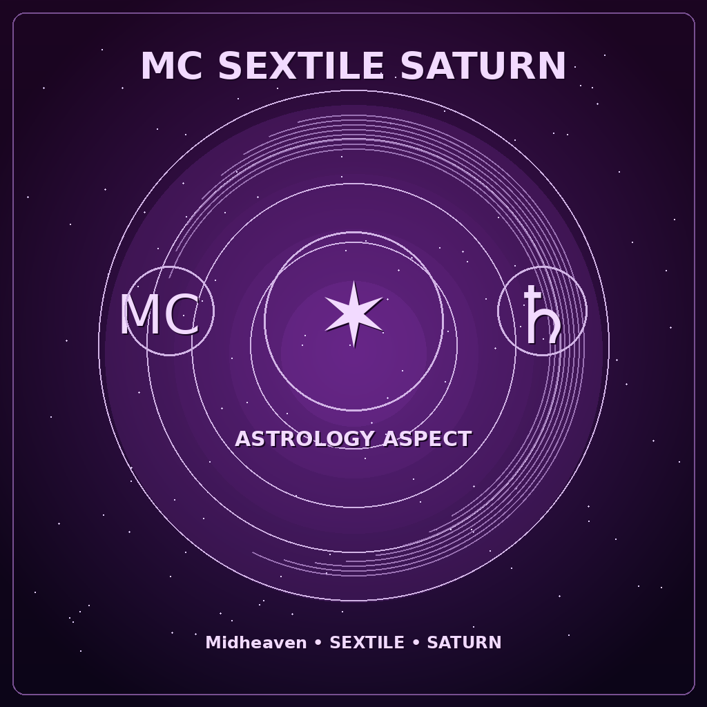 MC Sextile Saturn