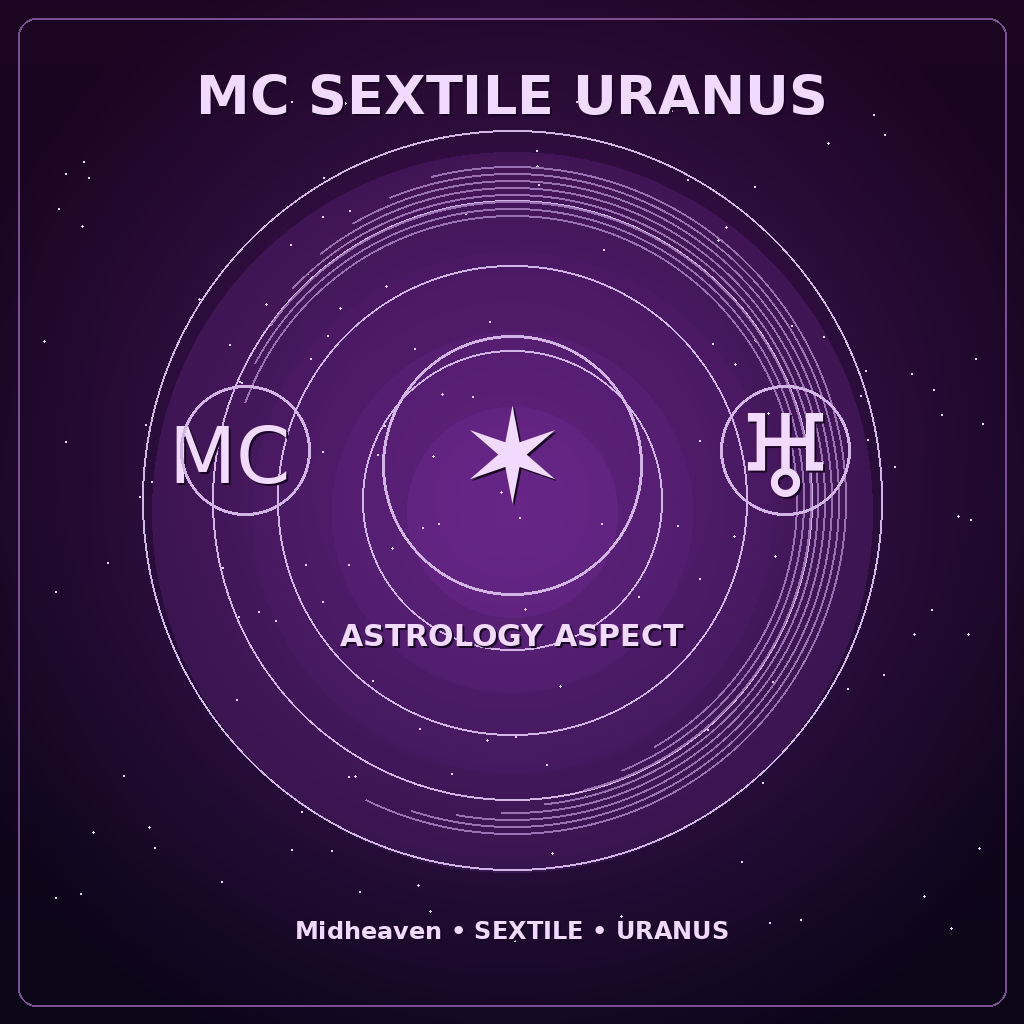 MC Sextile Uranus
