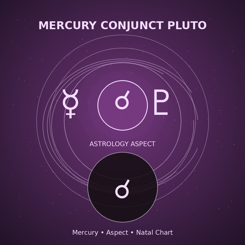 Mercury Conjunct Pluto