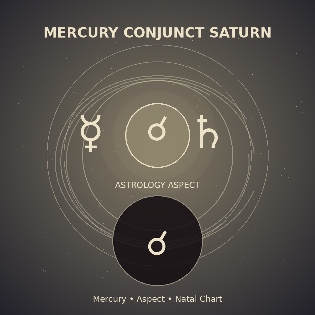 Mercury Conjunct Saturn