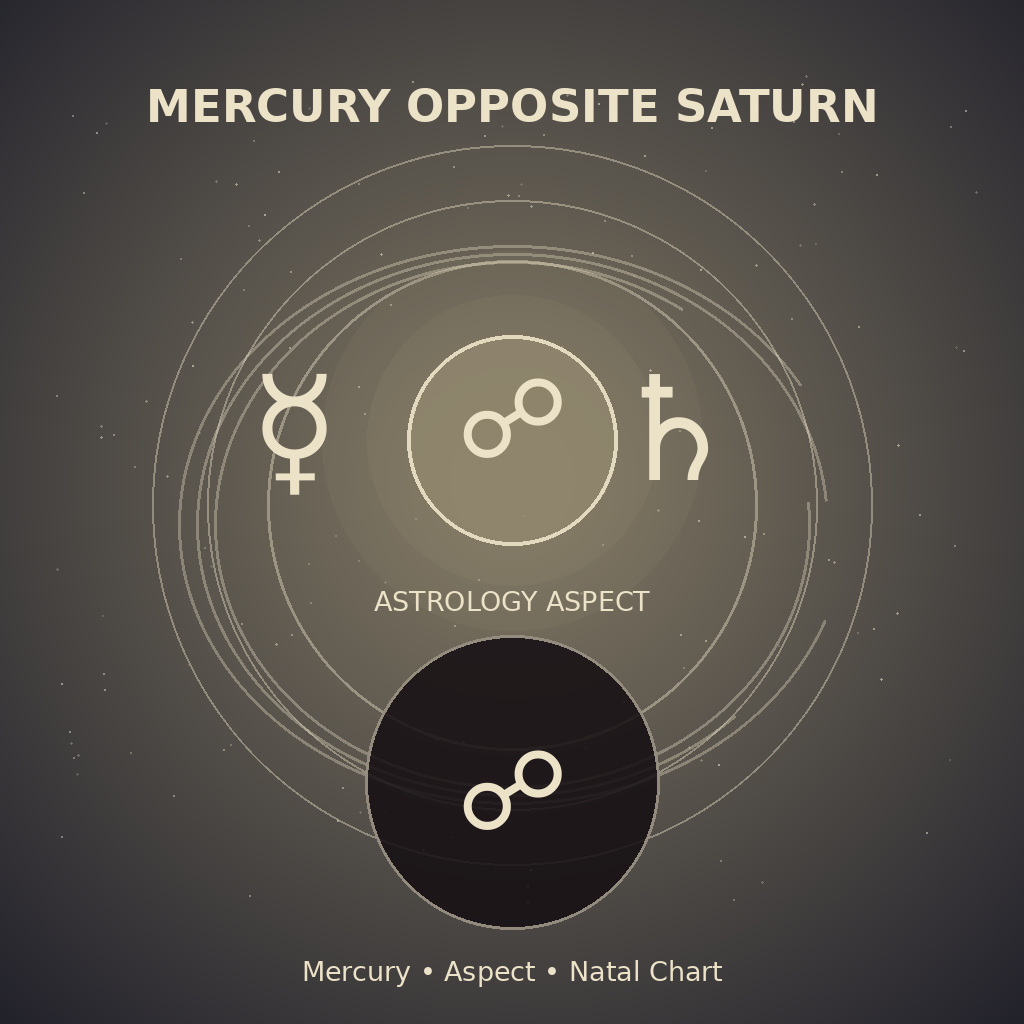 Mercury Opposite Saturn