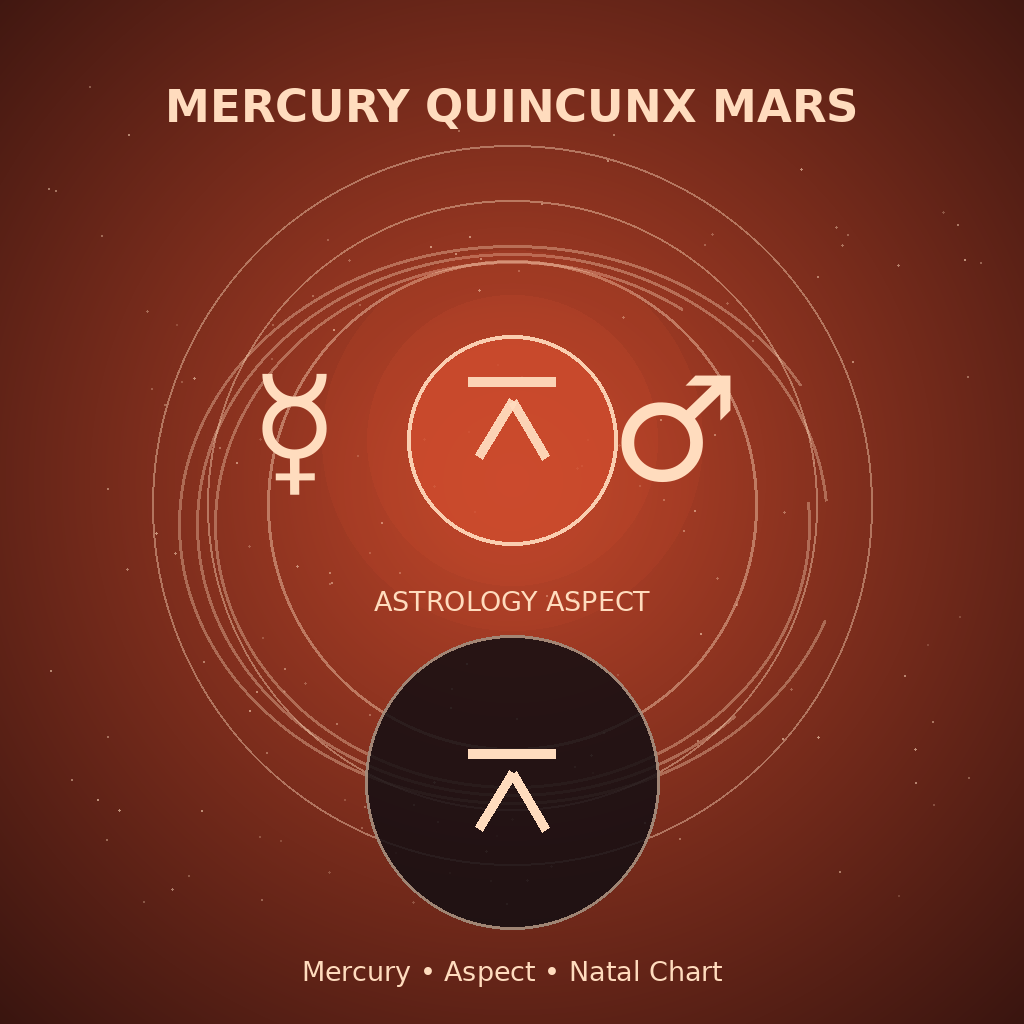 Mercury Quincunx Mars