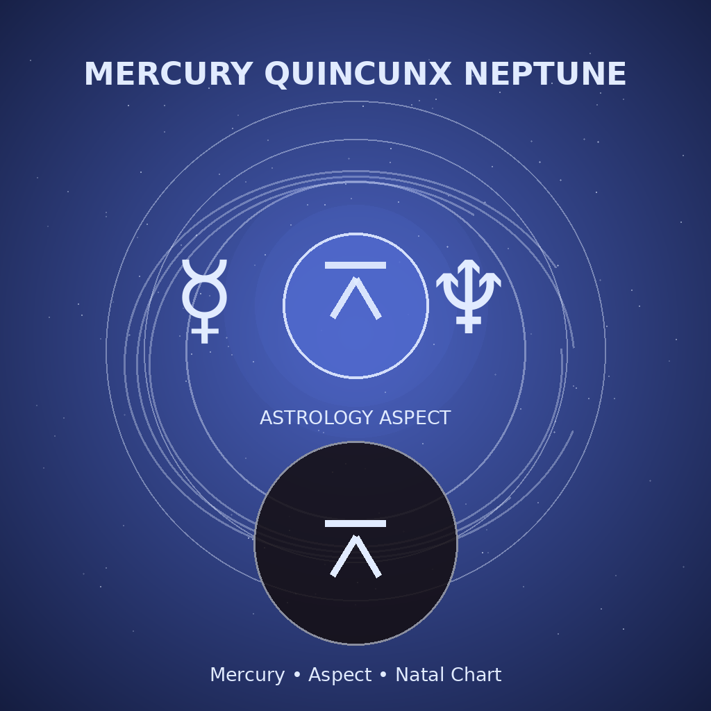 Mercury Quincunx Neptune