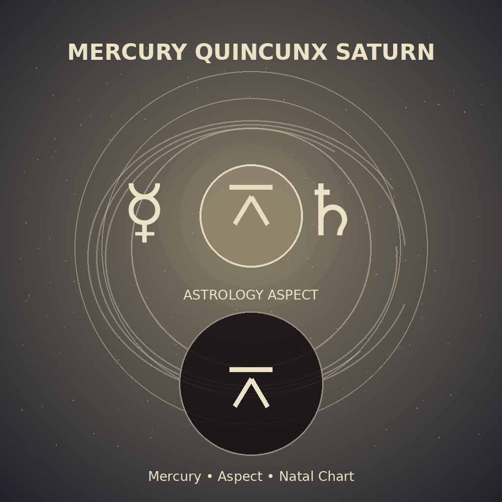 Mercury Quincunx Saturn