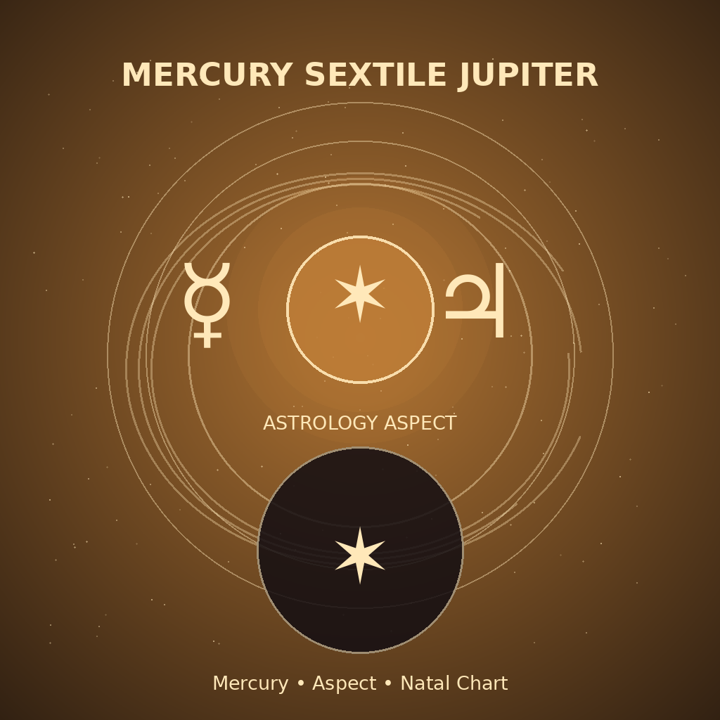 Mercury Sextile Jupiter