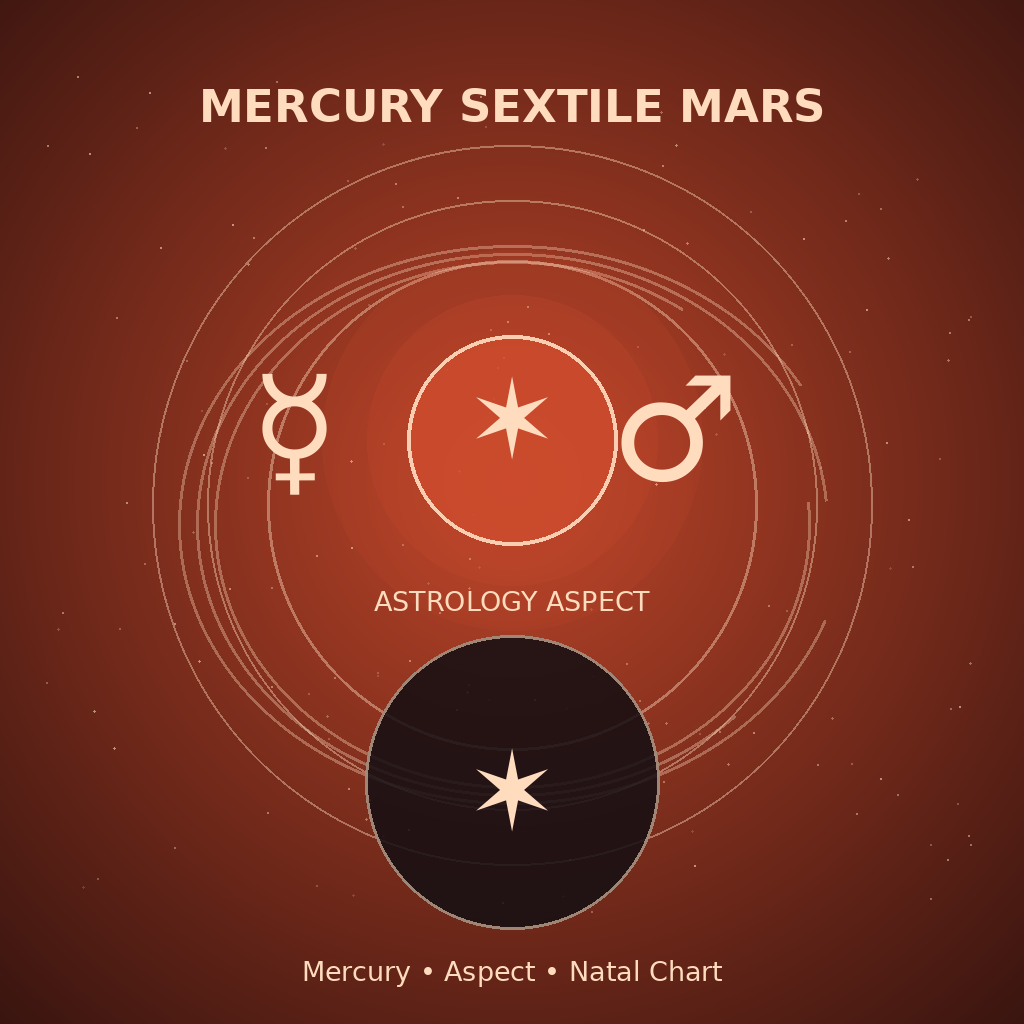 Mercury Sextile Mars