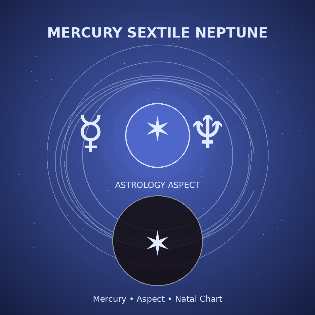 Mercury Sextile Neptune