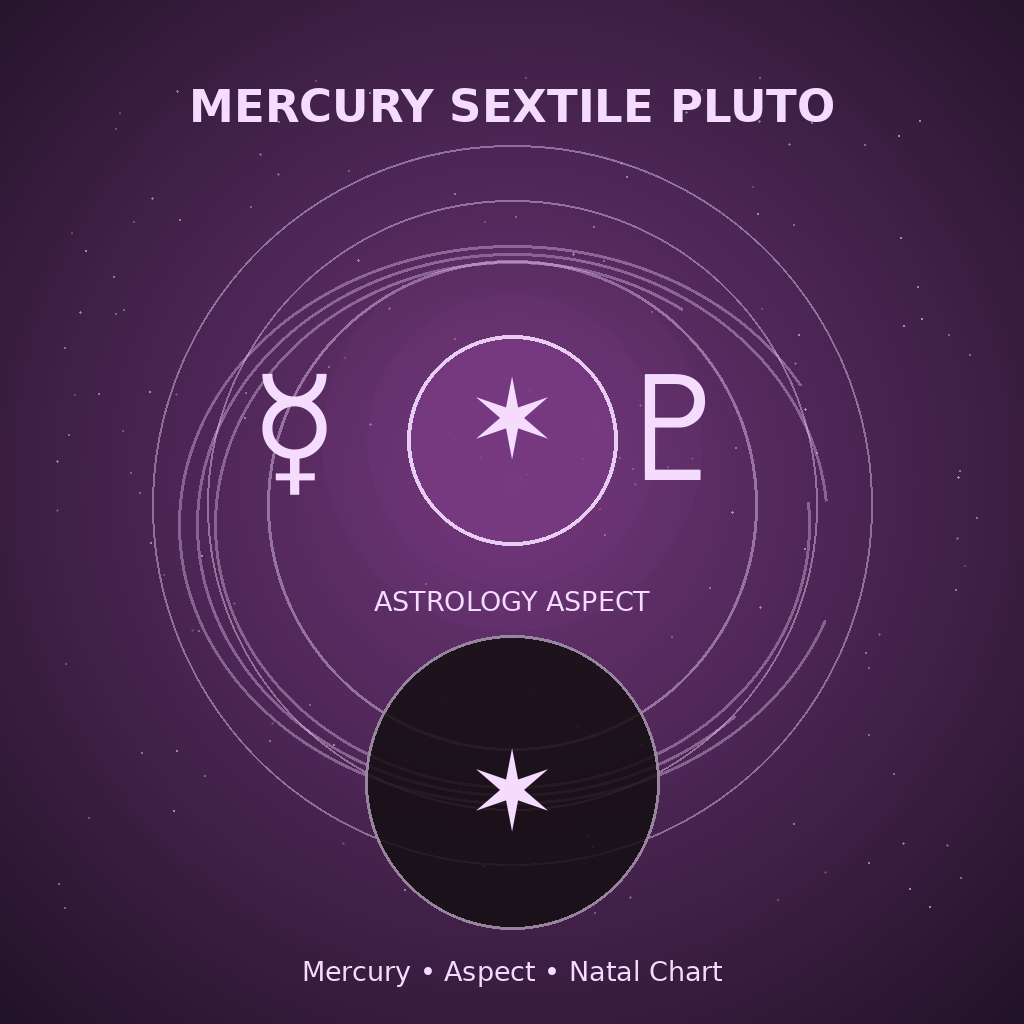 Mercury Sextile Pluto
