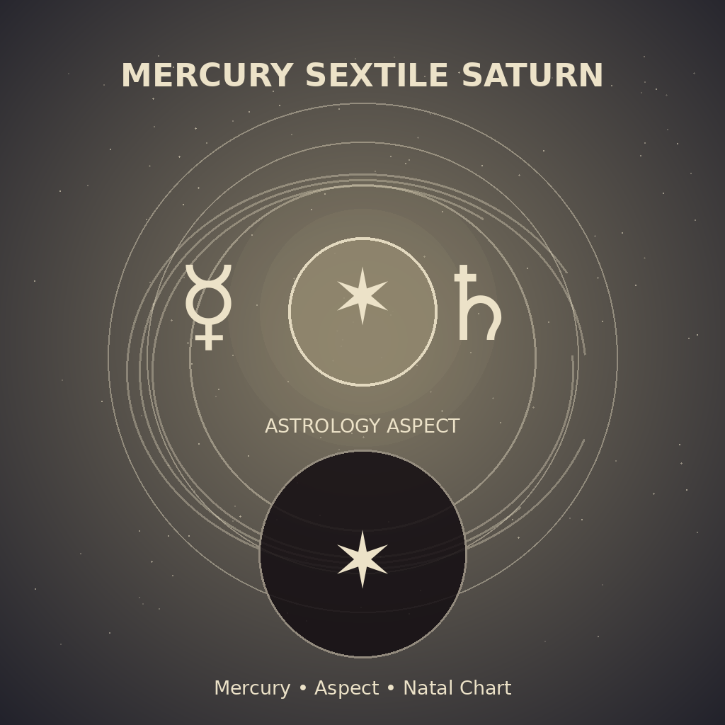 Mercury Sextile Saturn
