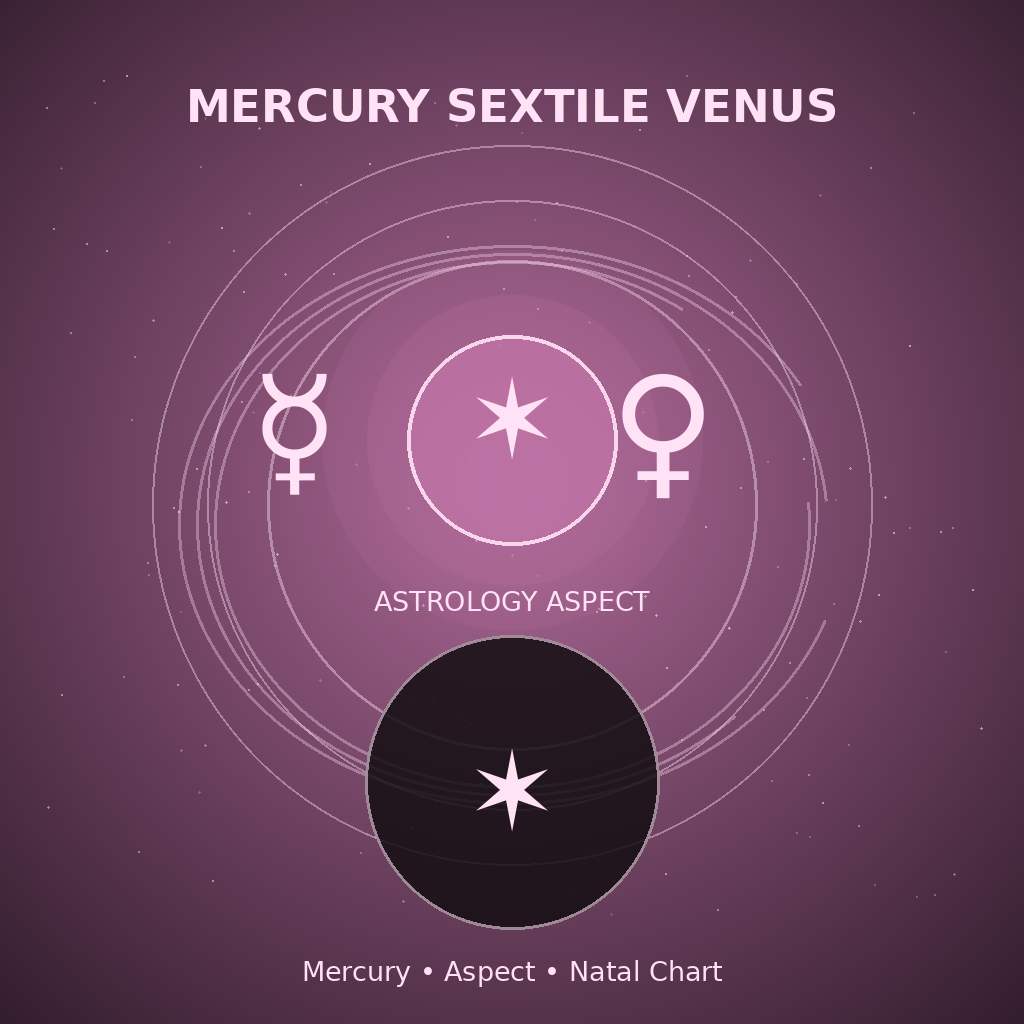 Mercury Sextile Venus
