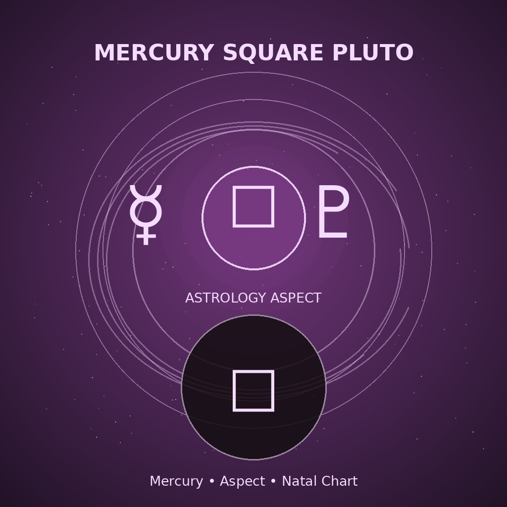 Mercury Square Pluto