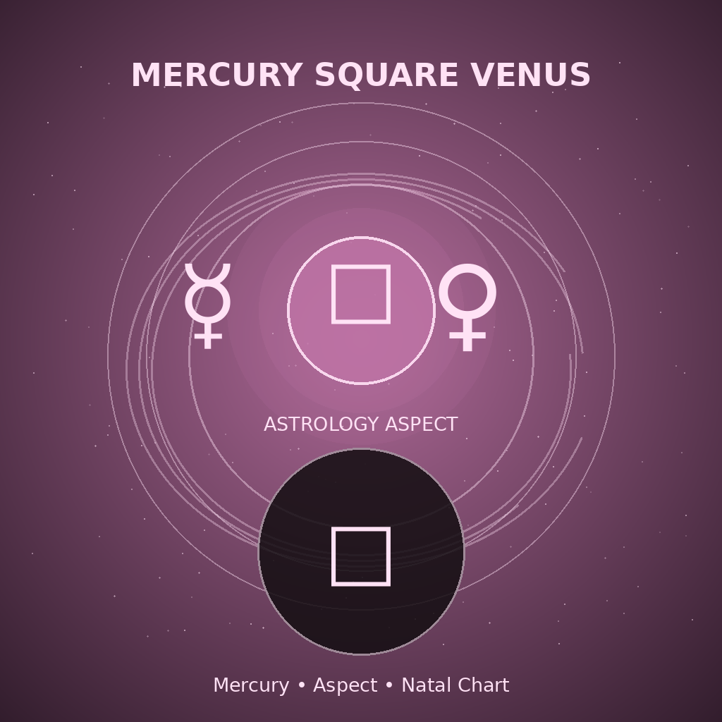 Mercury Square Venus