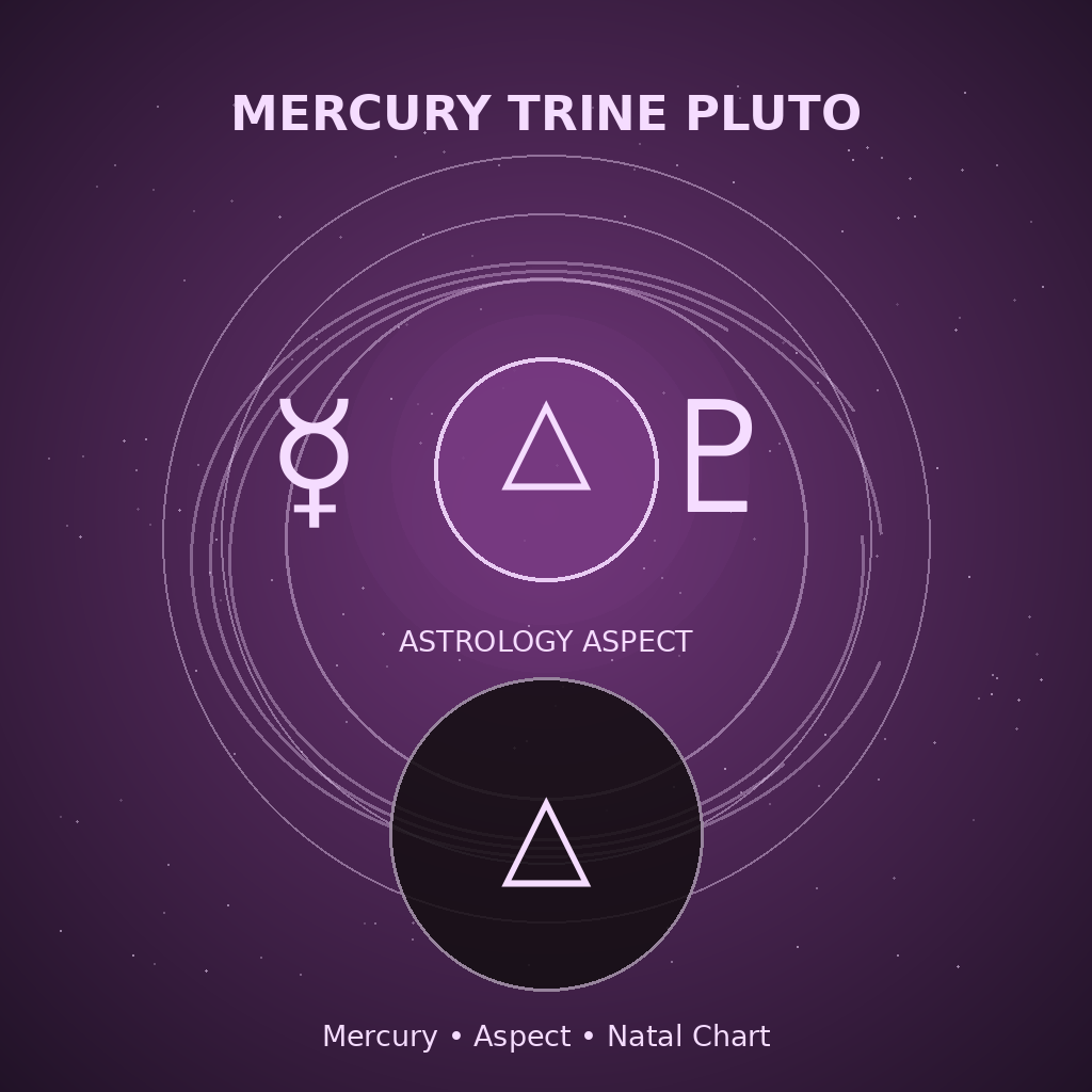 Mercury Trine Pluto