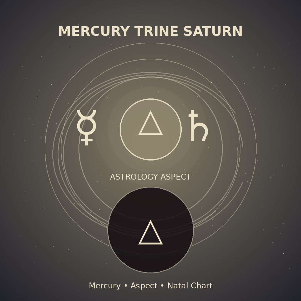 Mercury Trine Saturn