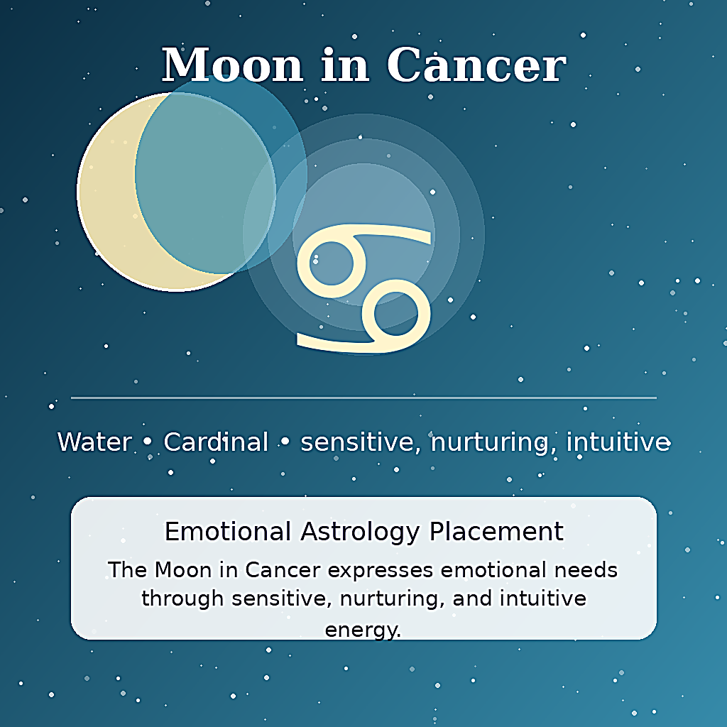 Moon in Cancer astrology meaning image