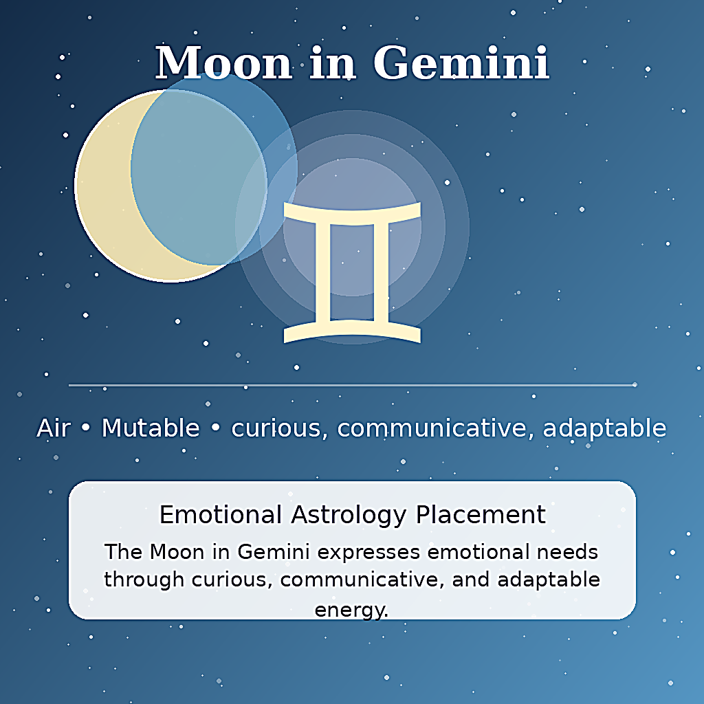 Moon in Gemini astrology meaning image