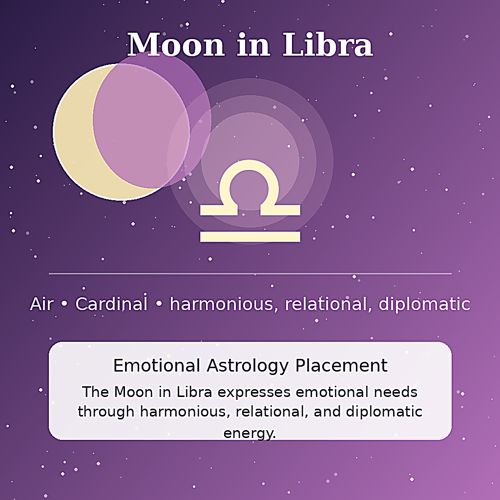 Moon in Libra astrology meaning image