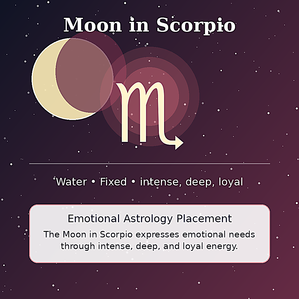 Moon in Scorpio astrology meaning image