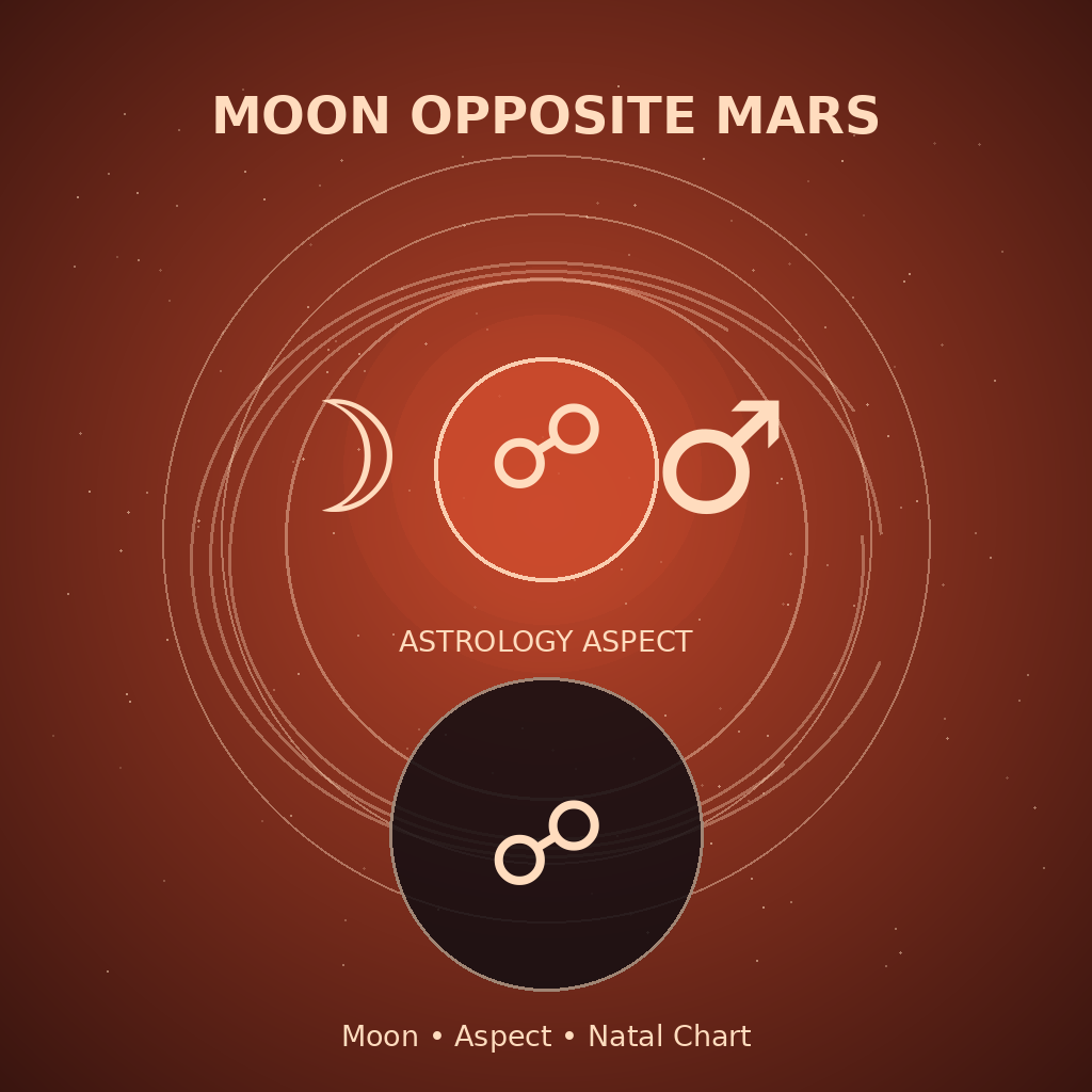 Moon Opposite Mars