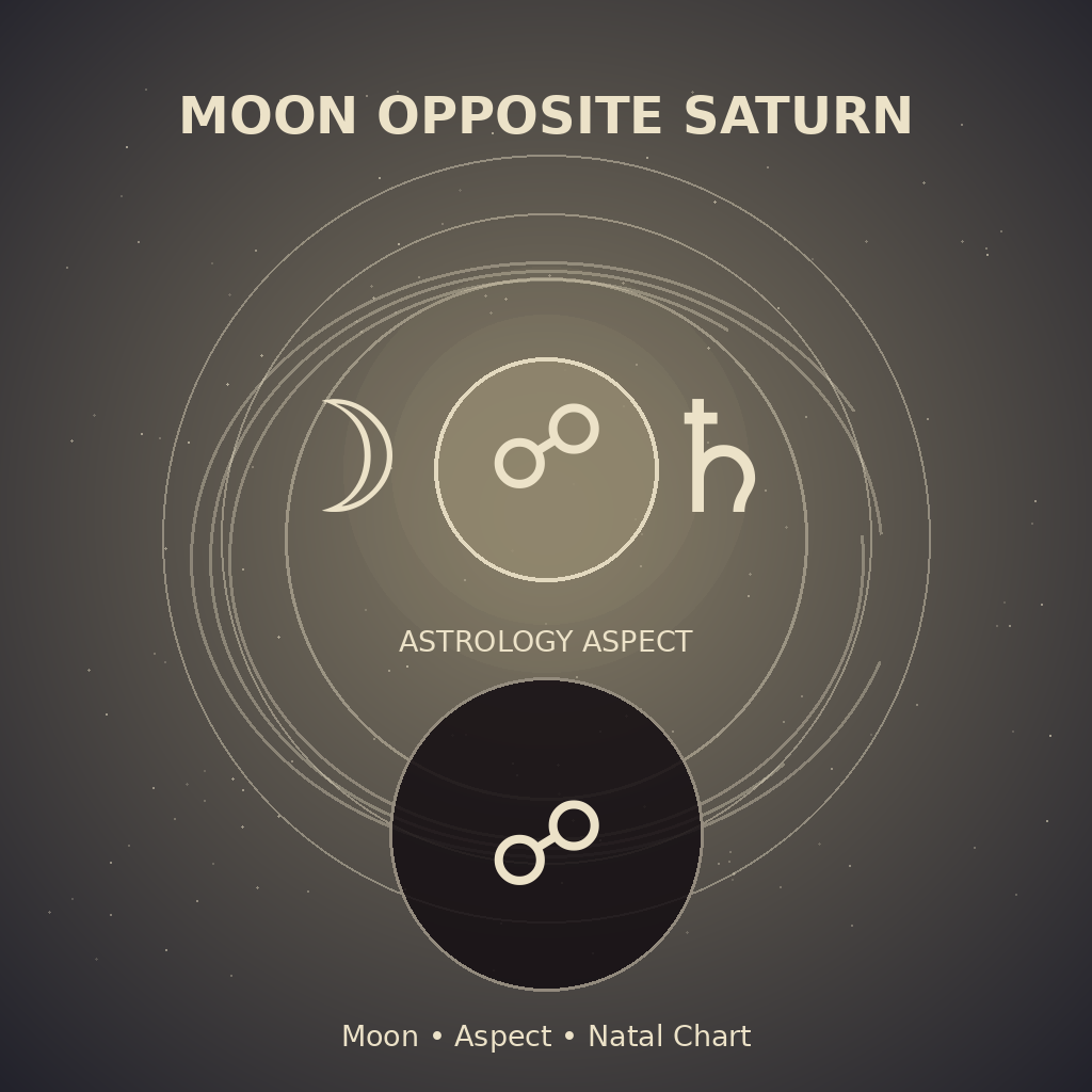 Moon Opposite Saturn