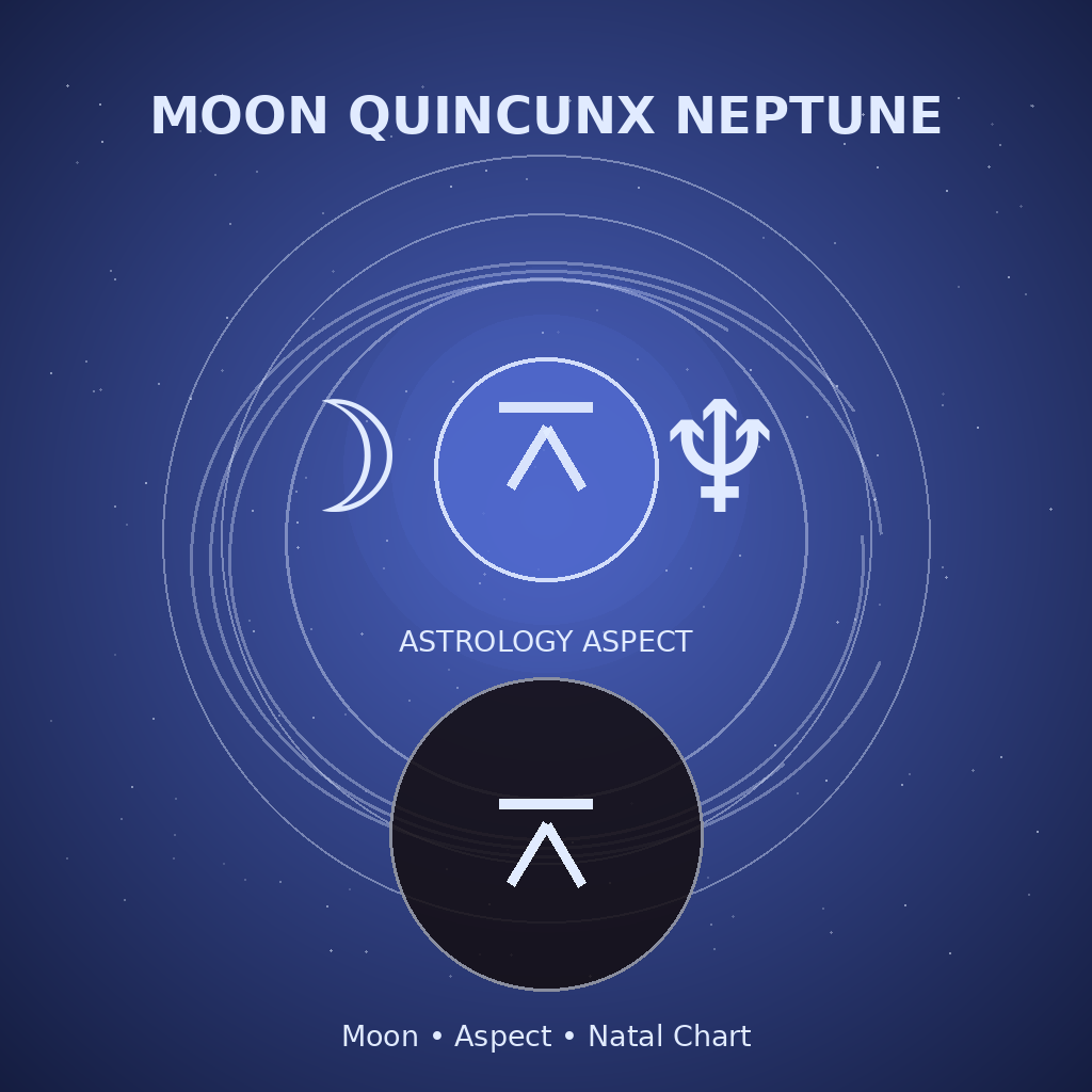 Moon Quincunx Neptune
