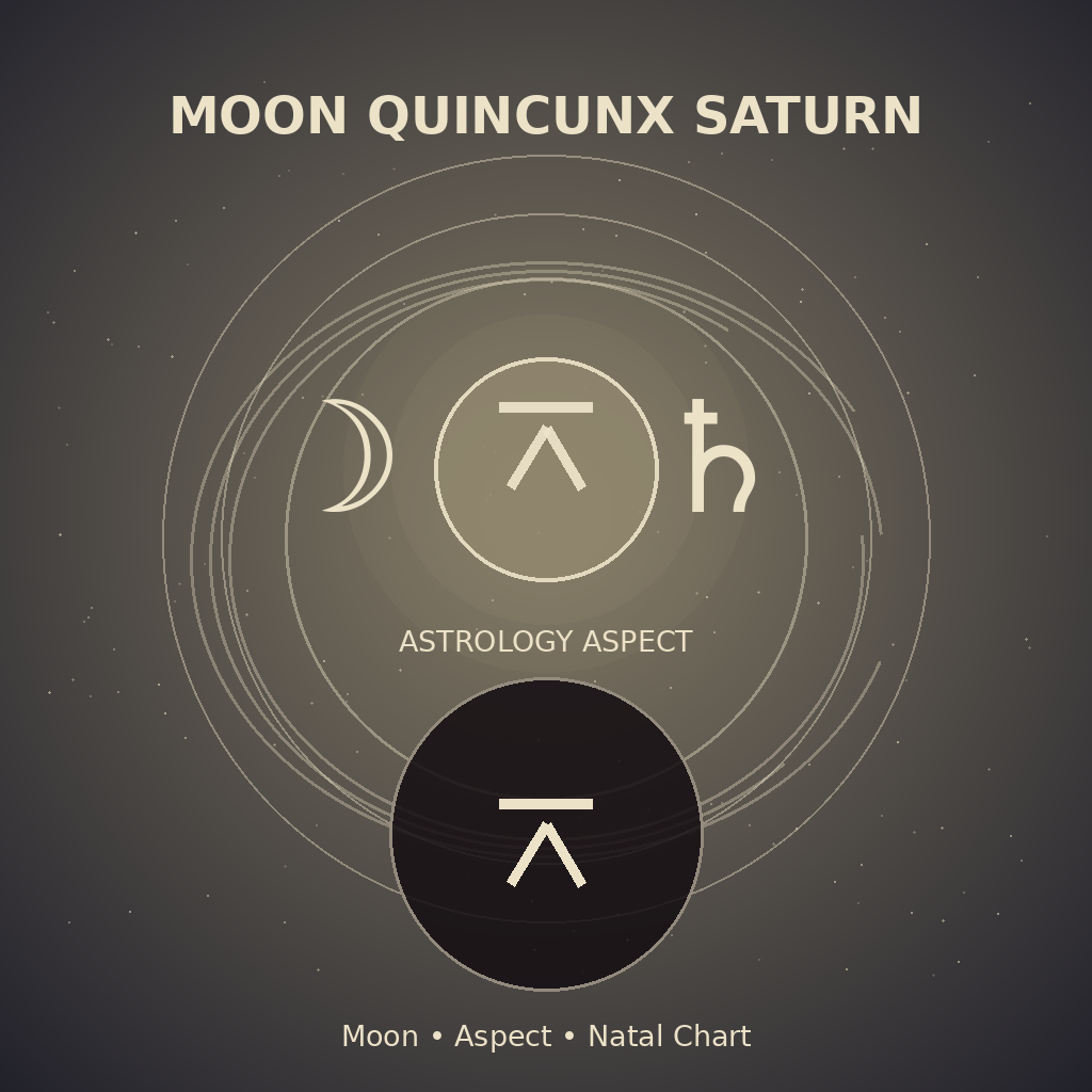 Moon Quincunx Saturn