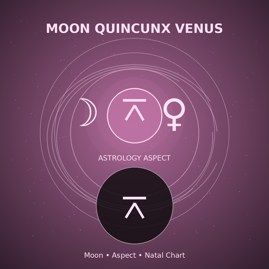 Moon Quincunx Venus