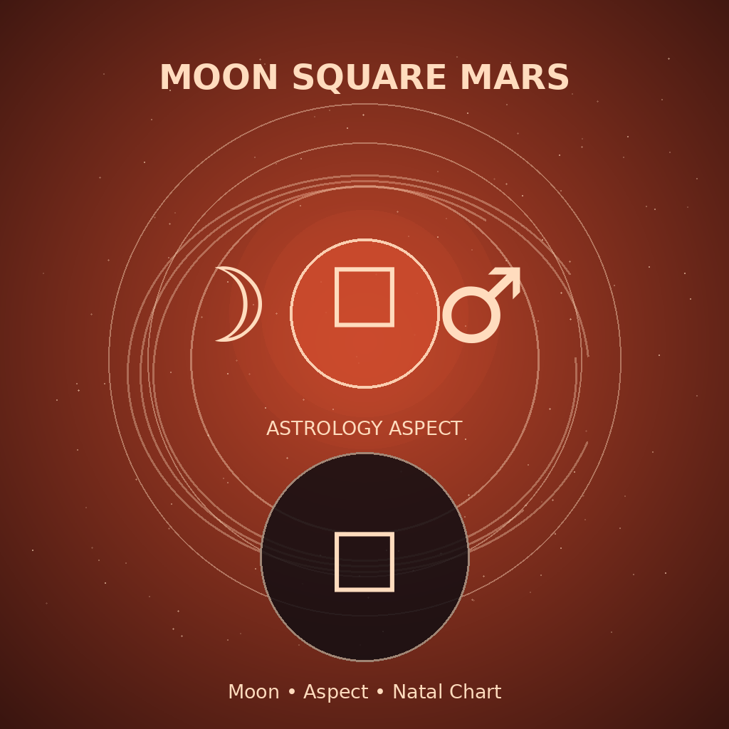 Moon Square Mars