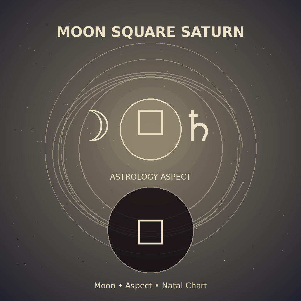 Moon Square Saturn