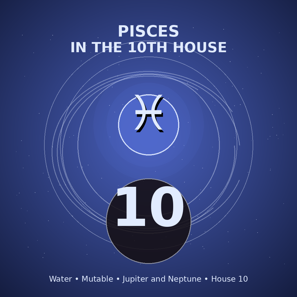 Pisces in the 10th House