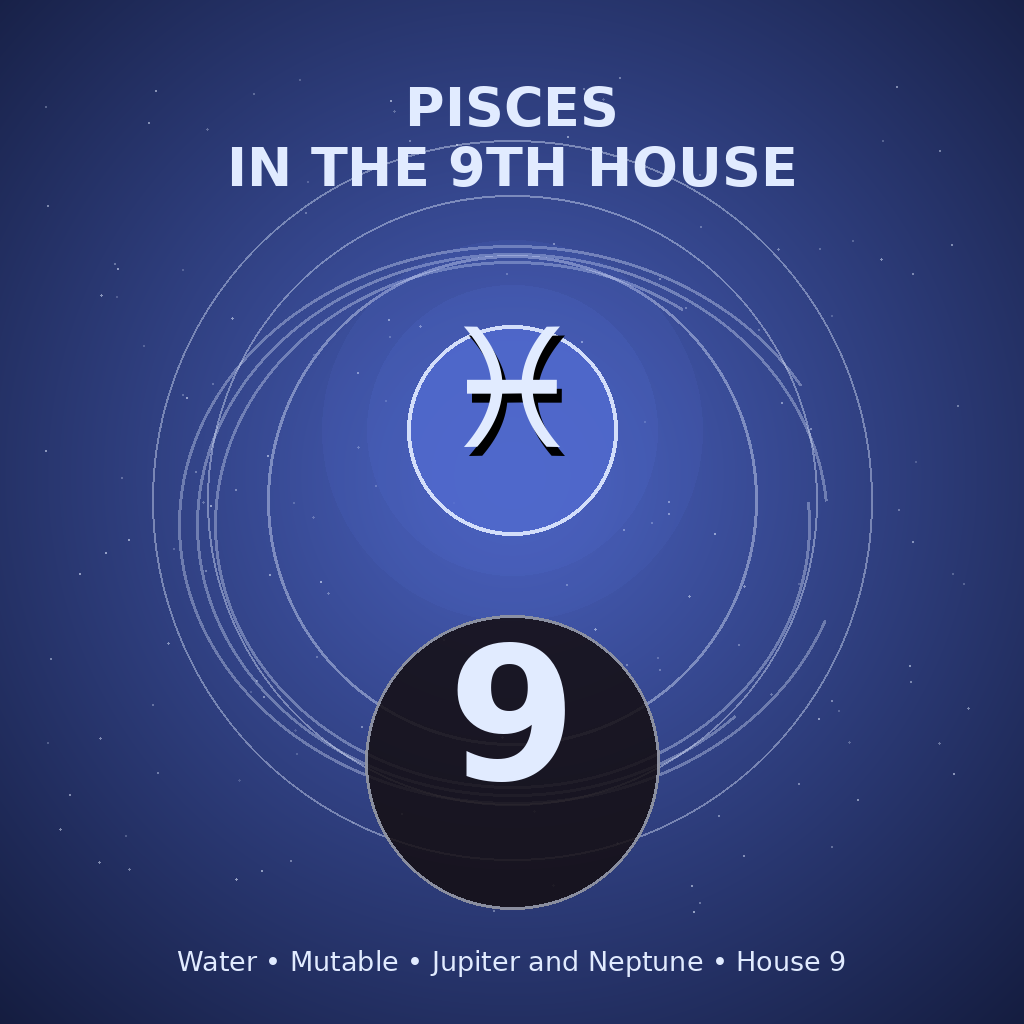 Pisces in the 9th House