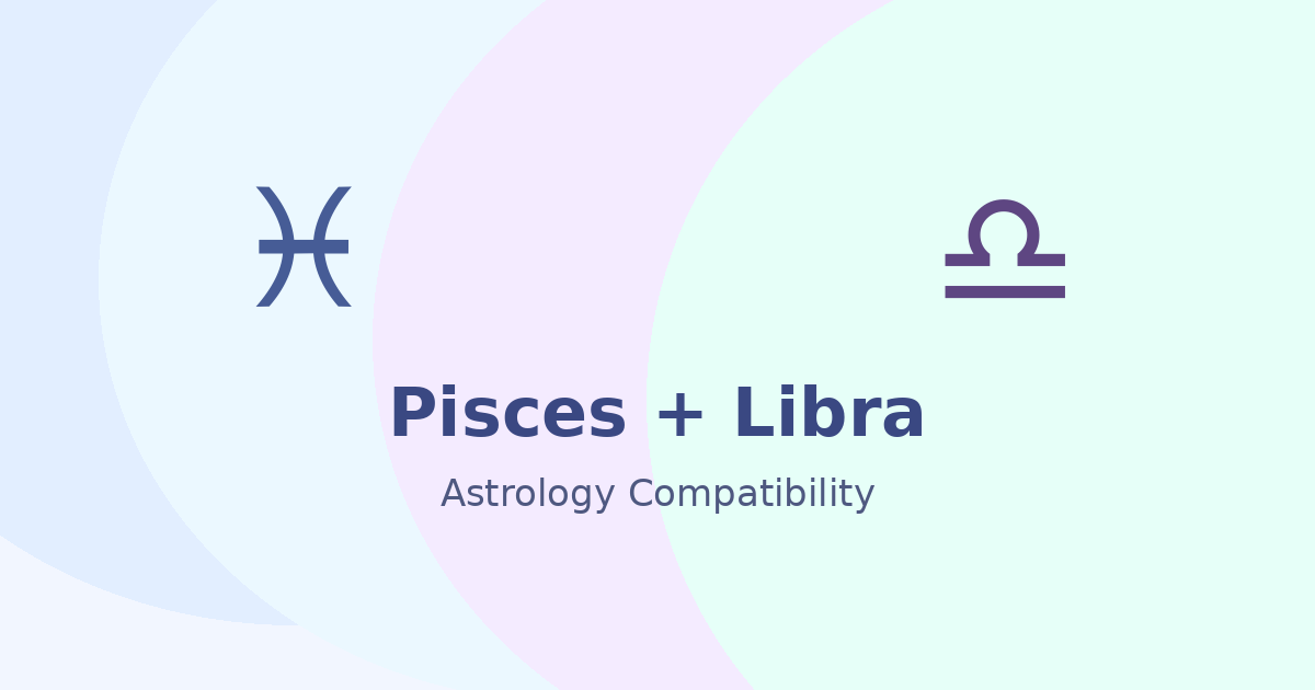 Pisces and Libra Compatibility astrology compatibility image