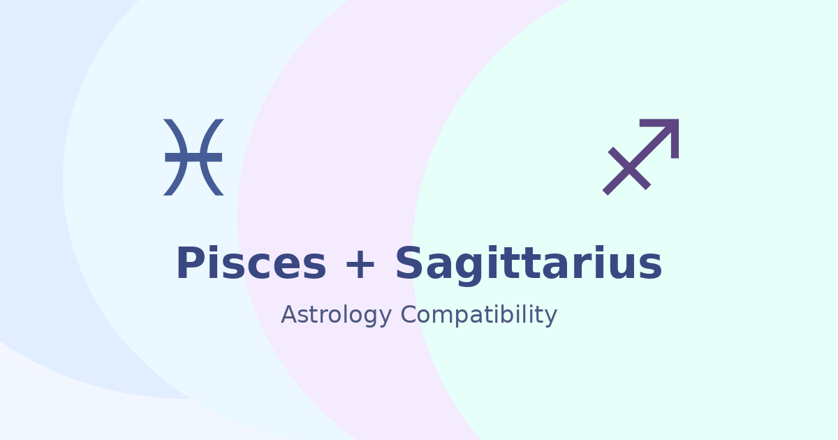 Pisces and Sagittarius Compatibility astrology compatibility image