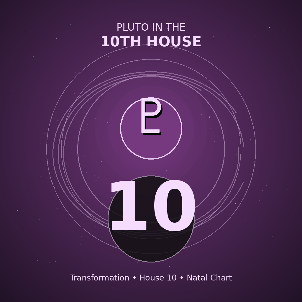 Pluto in the 10th House