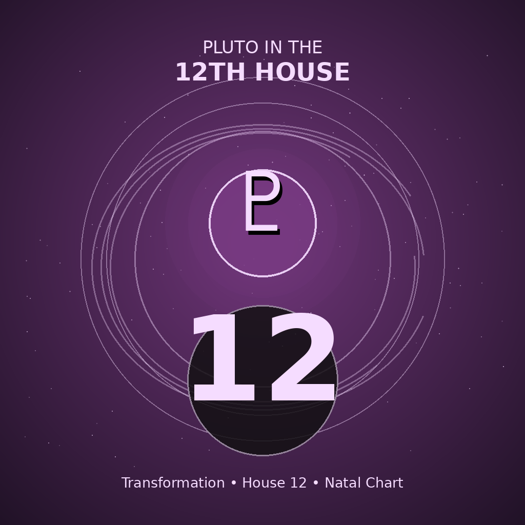 Pluto in the 12th House