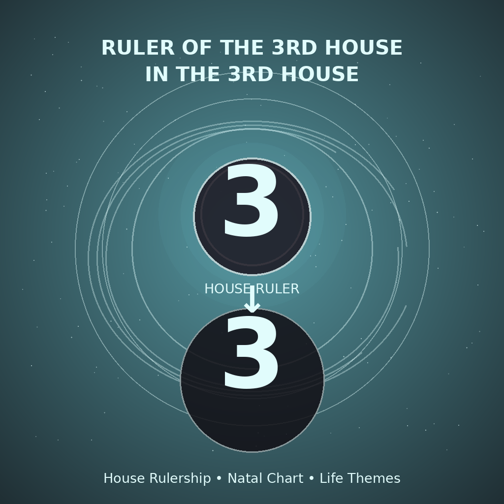 Ruler of the 3rd House in the 3rd House