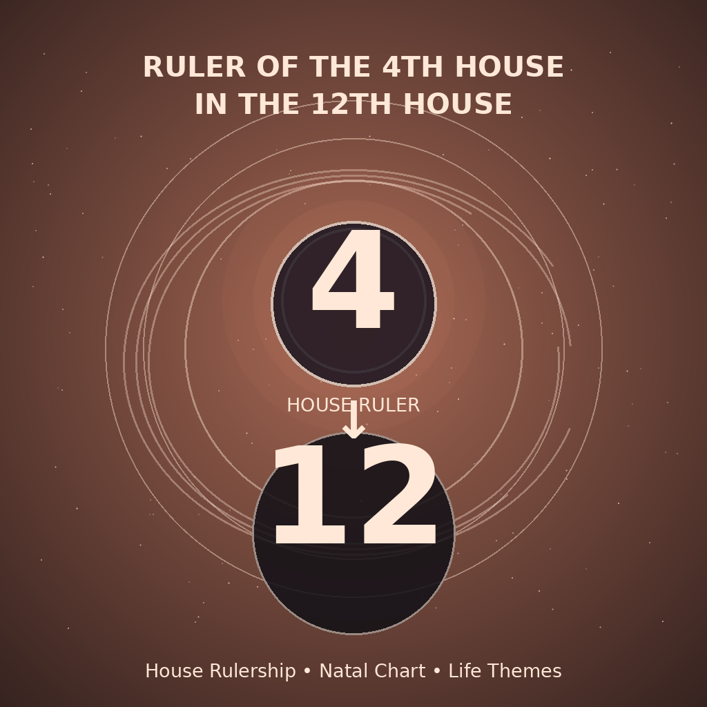 Ruler of the 4th House in the 12th House