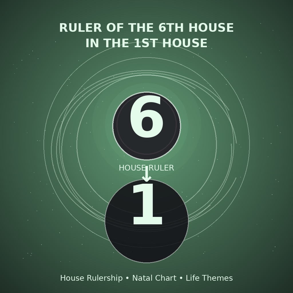 Ruler of the 6th House in the 1st House