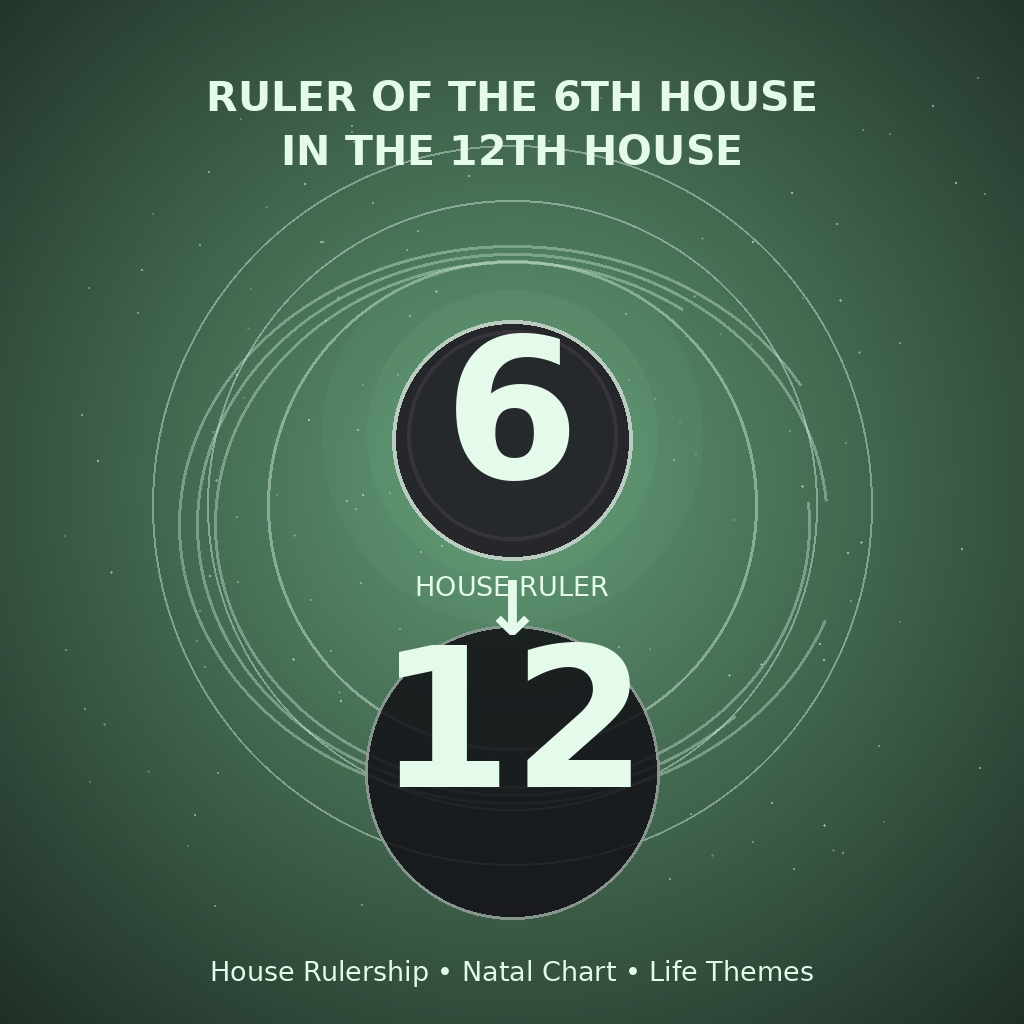 Ruler of the 6th House in the 12th House
