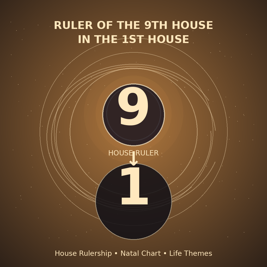 Ruler of the 9th House in the 1st House