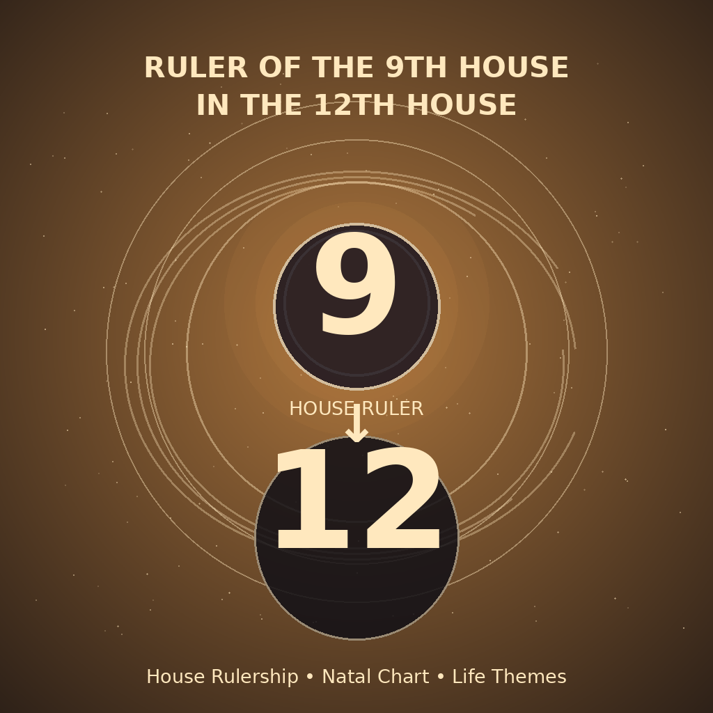 Ruler of the 9th House in the 12th House