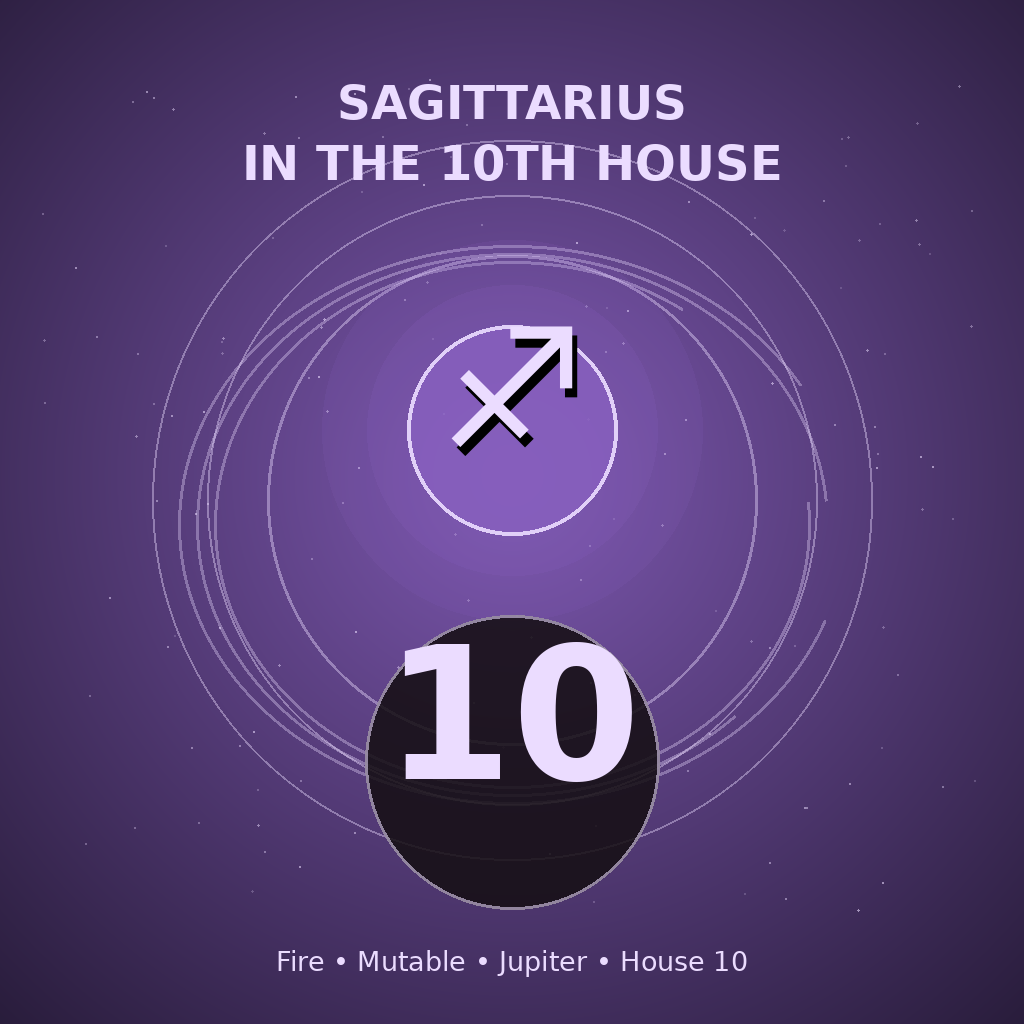 Sagittarius in the 10th House