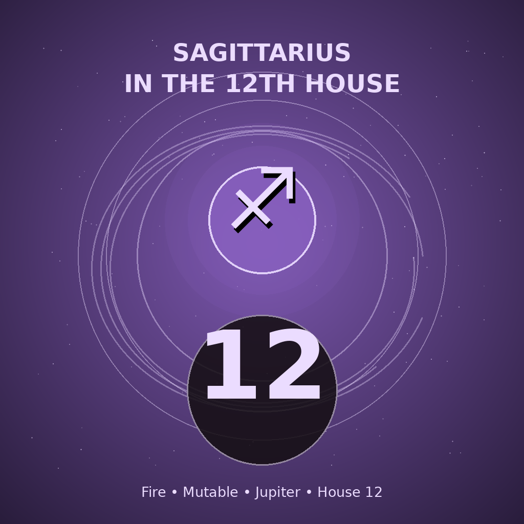 Sagittarius in the 12th House