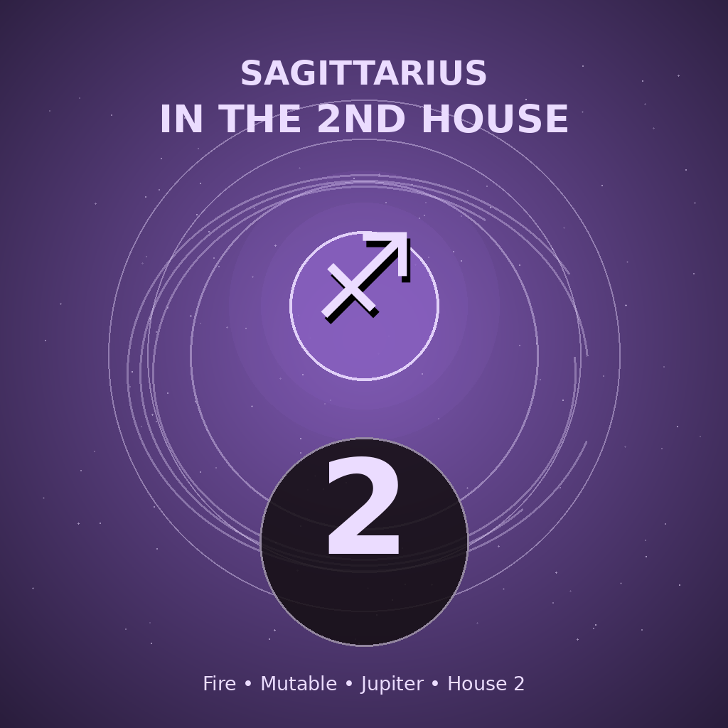 Sagittarius in the 2nd House