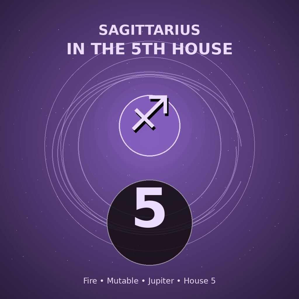 Sagittarius in the 5th House