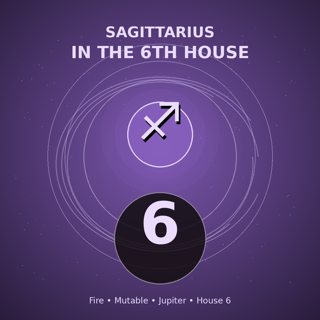 Sagittarius in the 6th House