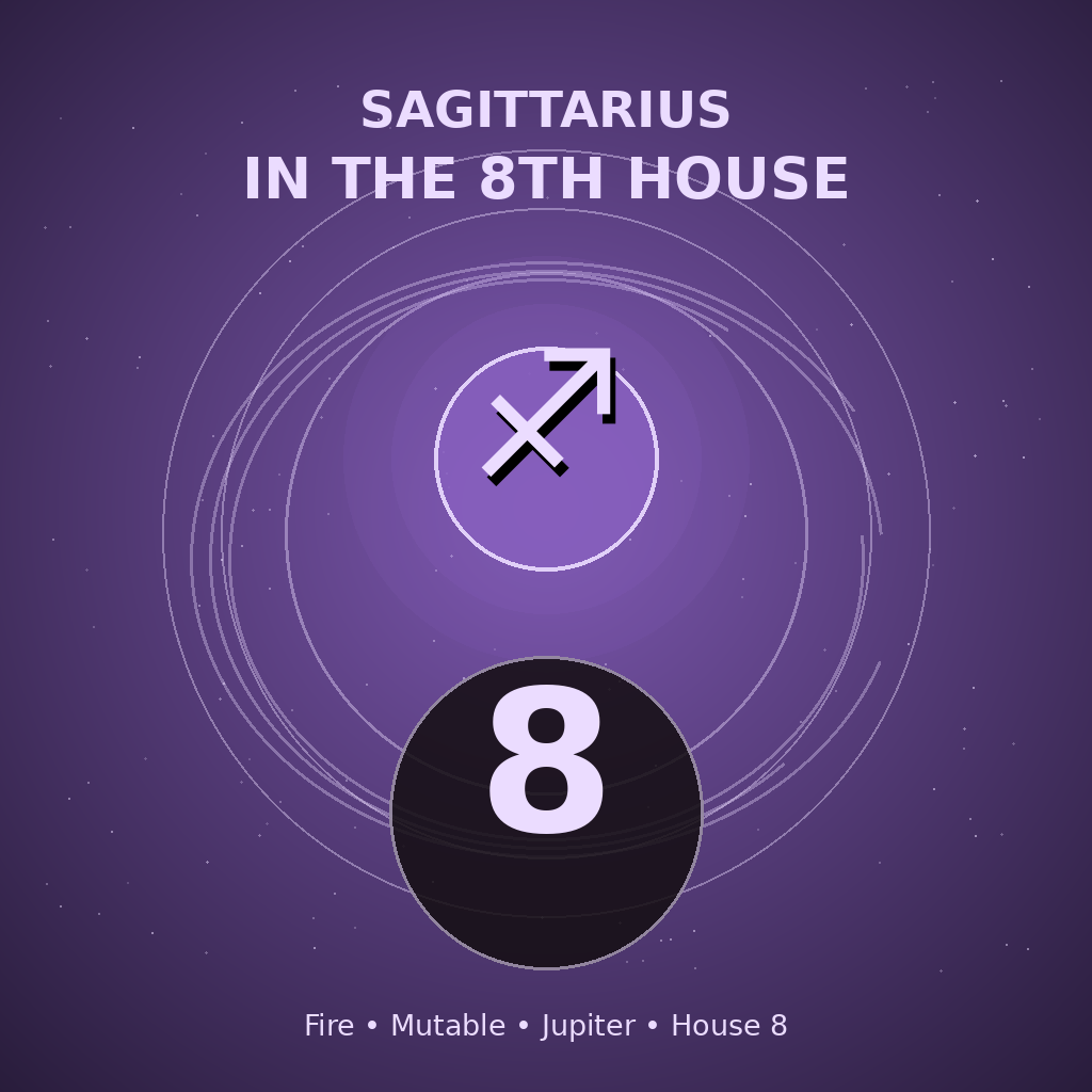 Sagittarius in the 8th House