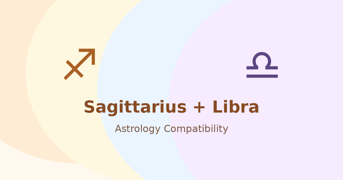 Sagittarius and Libra Compatibility astrology compatibility image