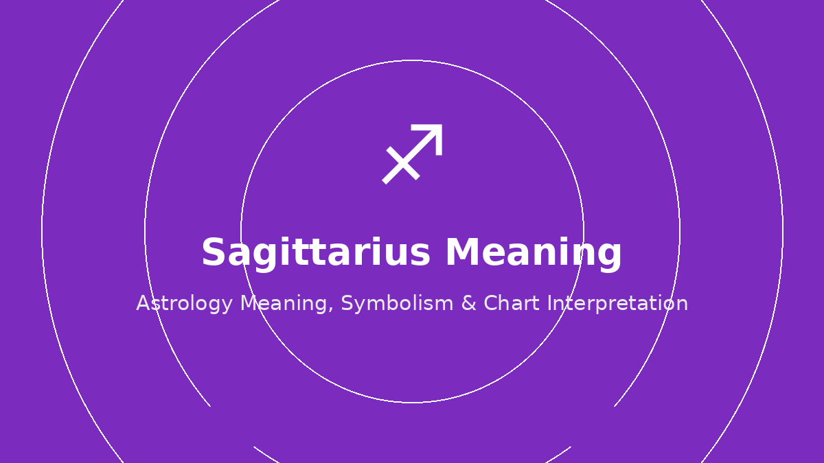 Sagittarius zodiac sign meaning