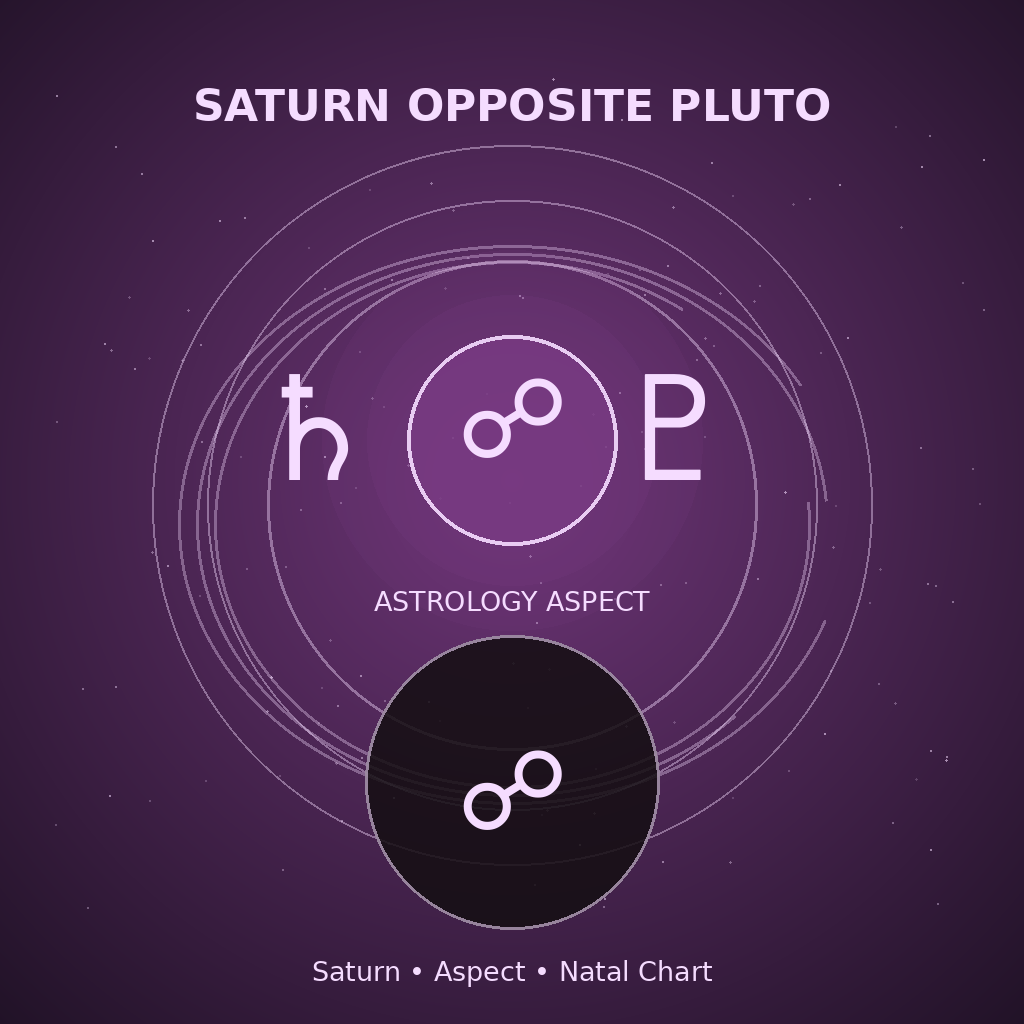Saturn Opposite Pluto
